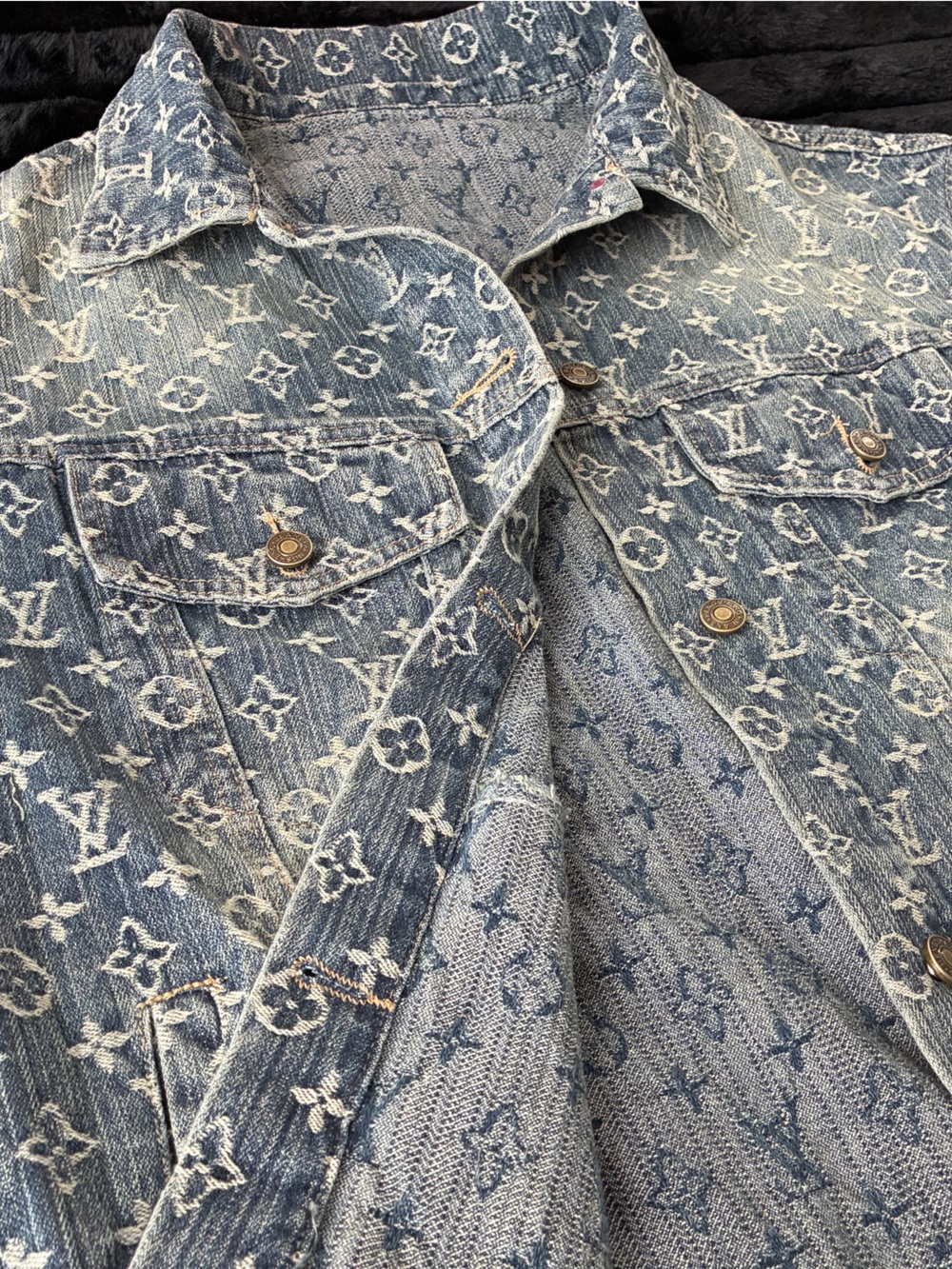 New Women’s Luxury Designer Like Jean Jacket Size L/XL